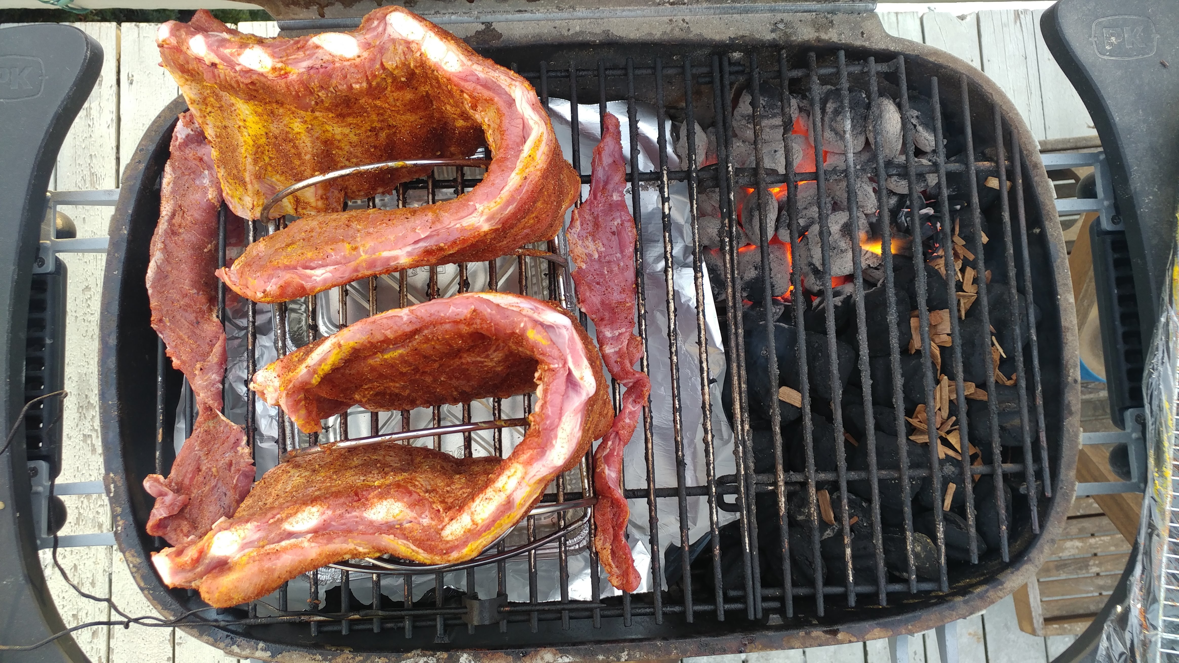@PKGrills #PK360 Setup For Two Full Racks Of Ribs – Northeast BBQ